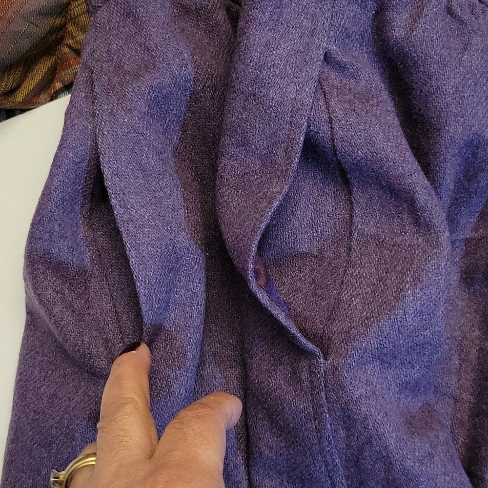 Vintage Wool Blend Pleated The Villiger Mini Skirt 14